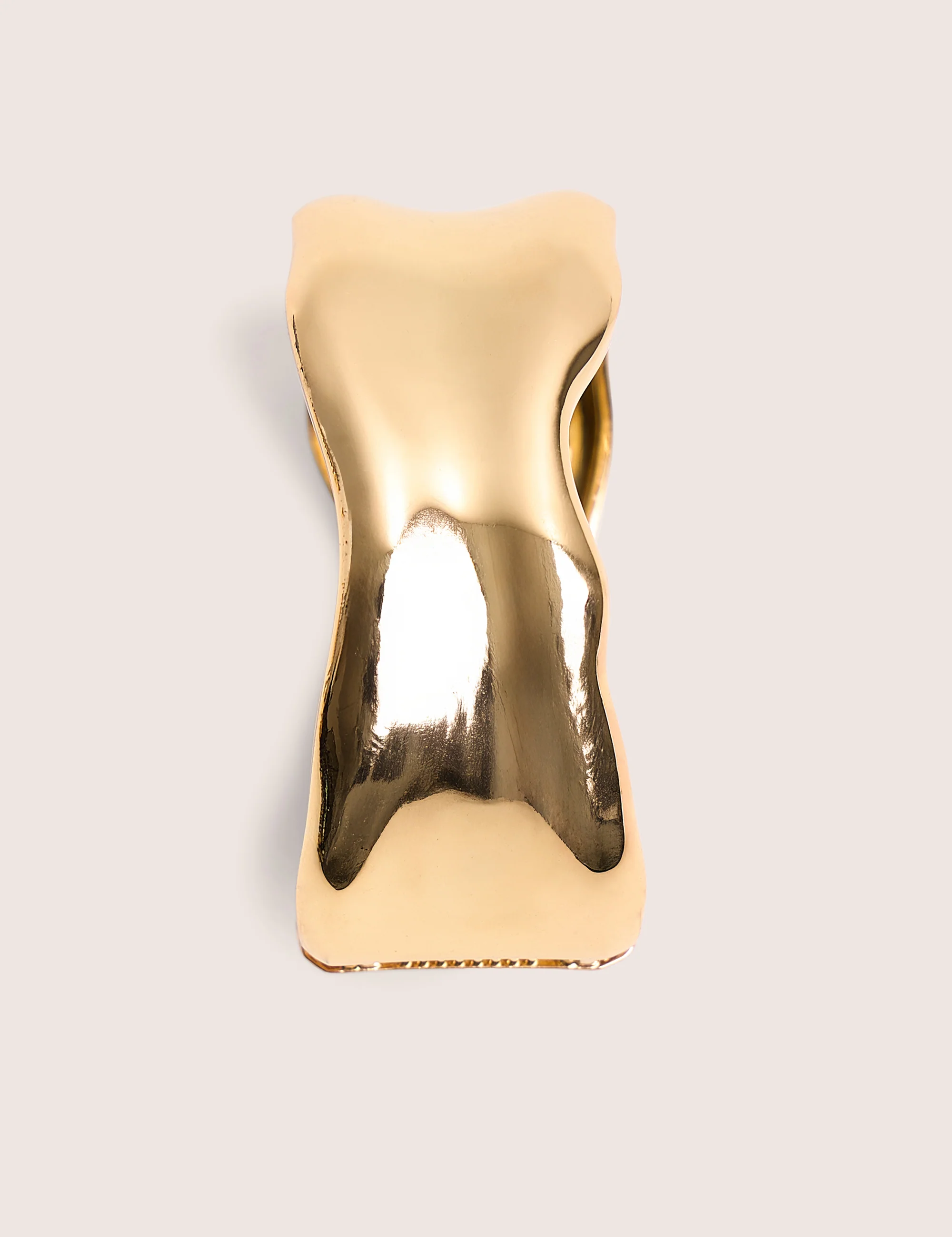 Chunky Single Clasp Bangle Gold