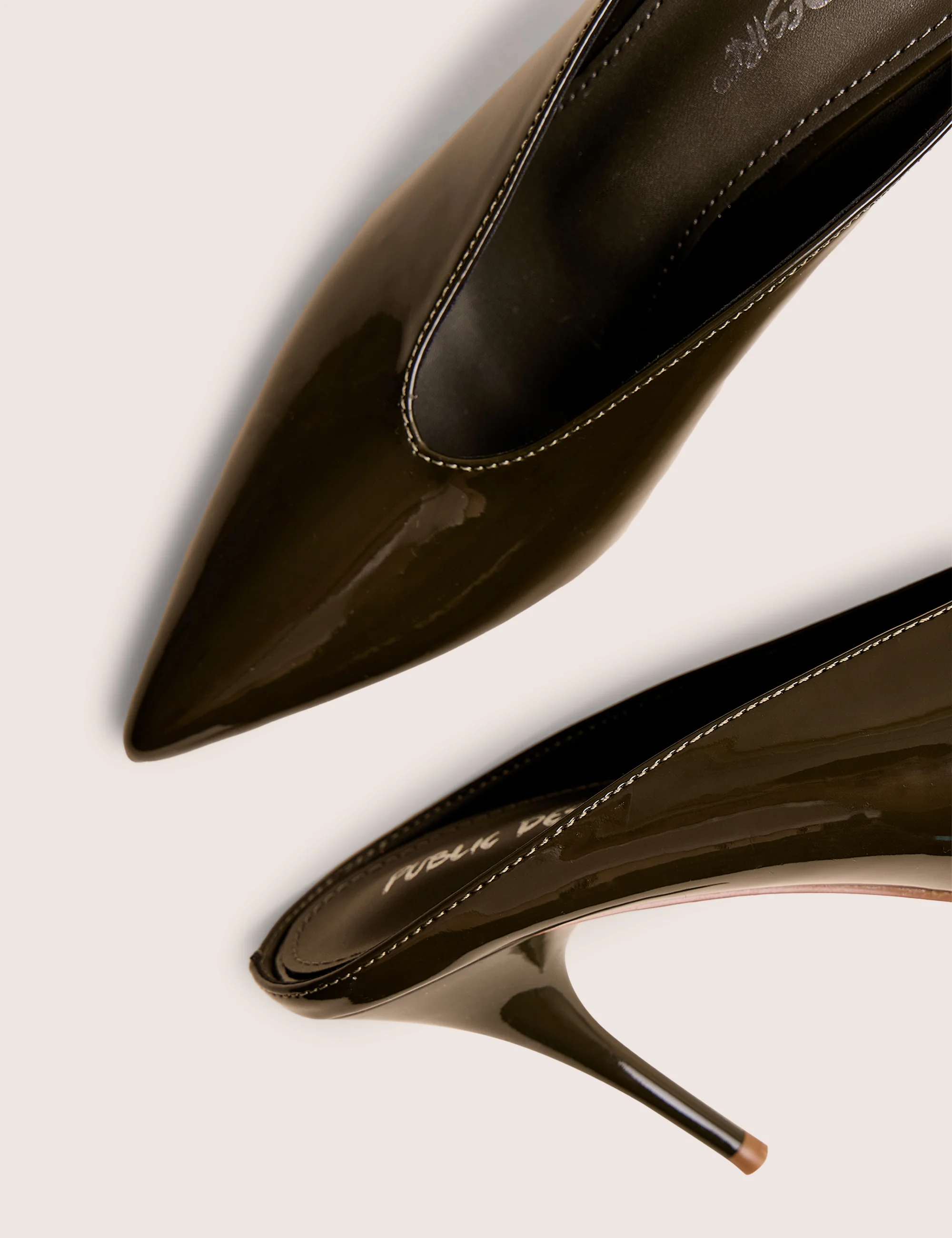 Elixr Green Patent Court High Heels - Image 4