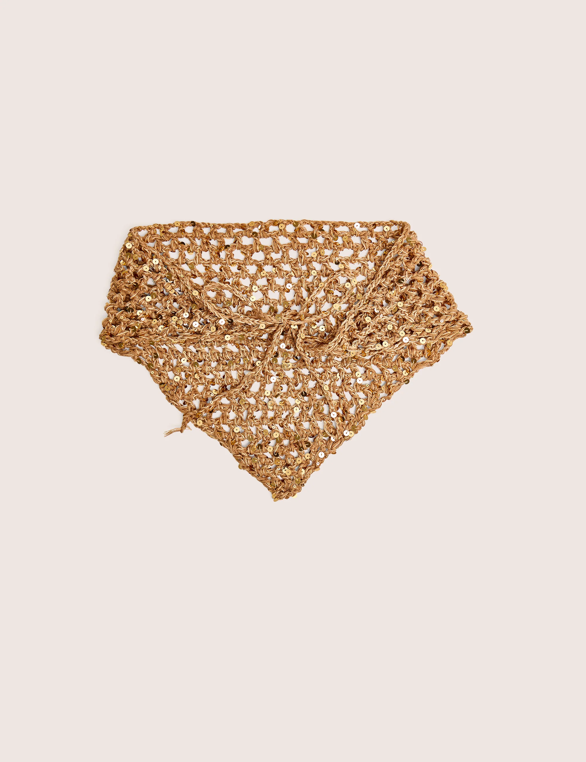 Crochet Bandana in Gold - Image 5