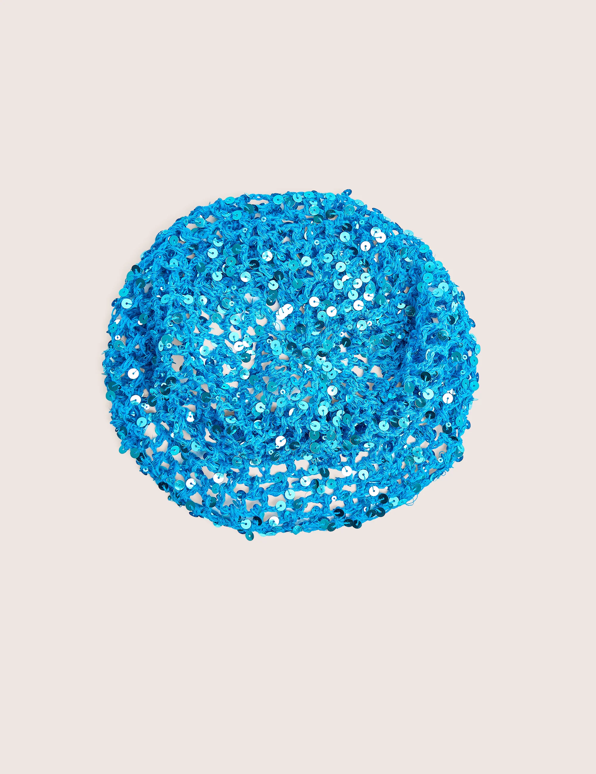 Crochet Sequin Head Piece in Blue - Image 5