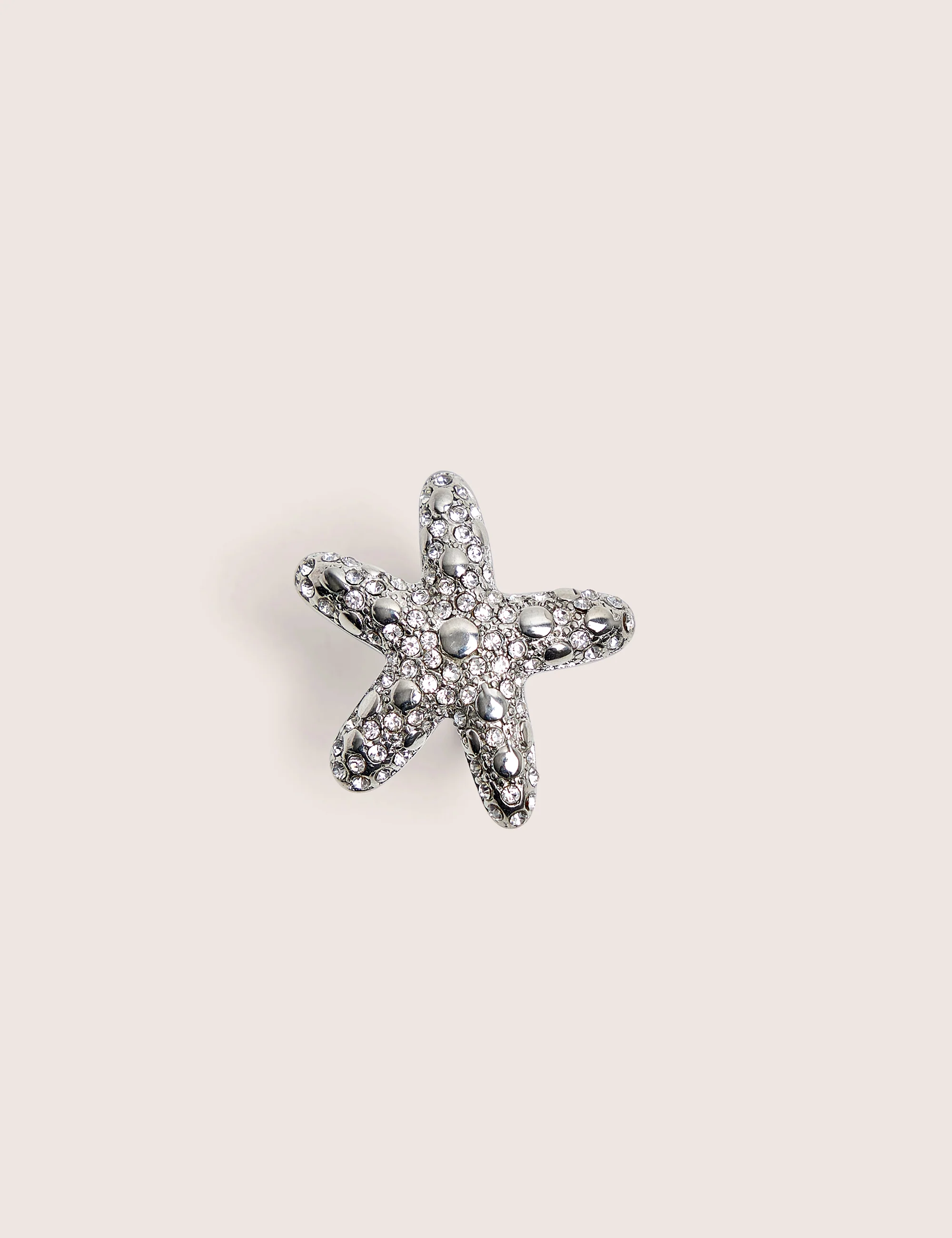 Diamante Starfish Ring in Silver