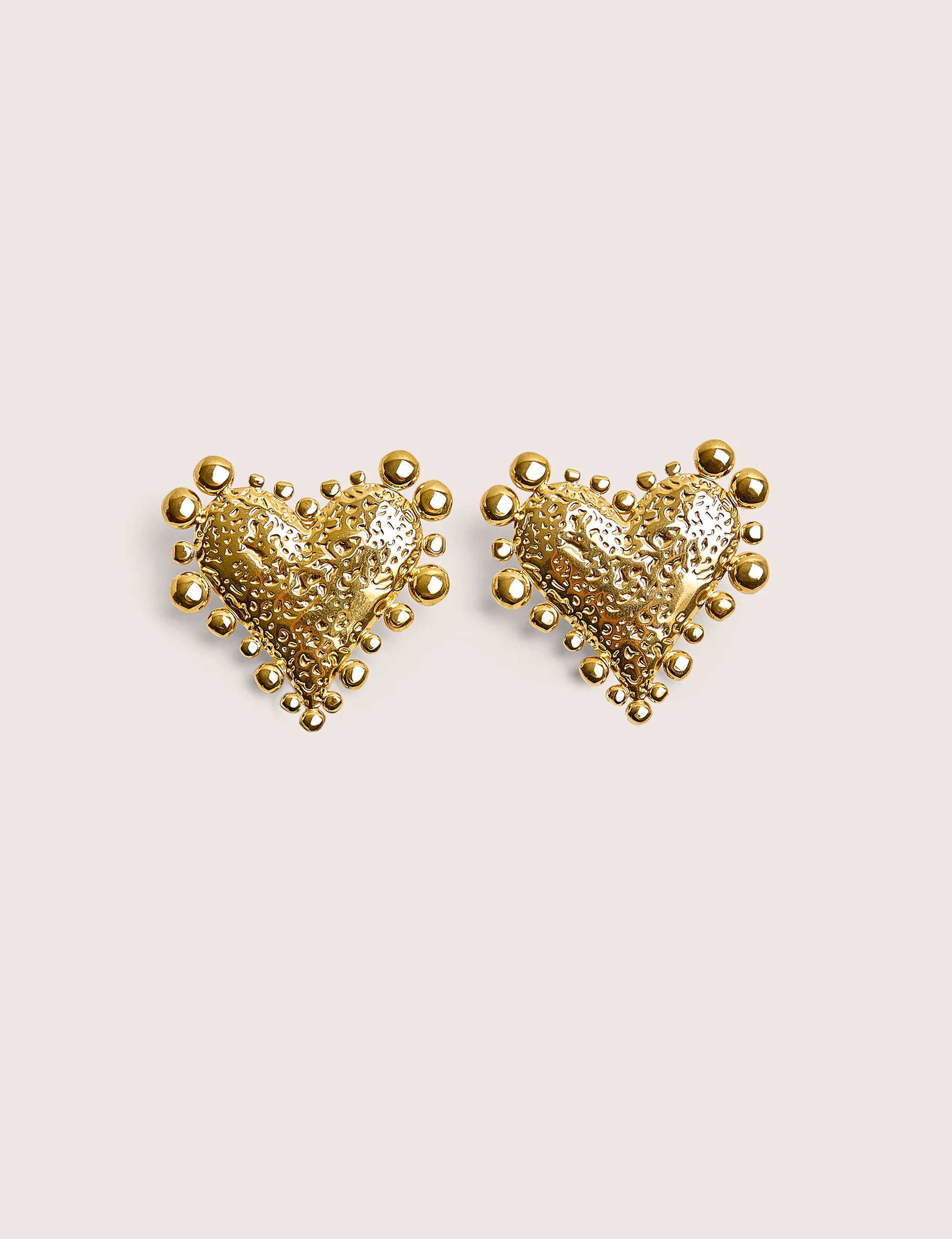 Gold Plated Heart Earrings