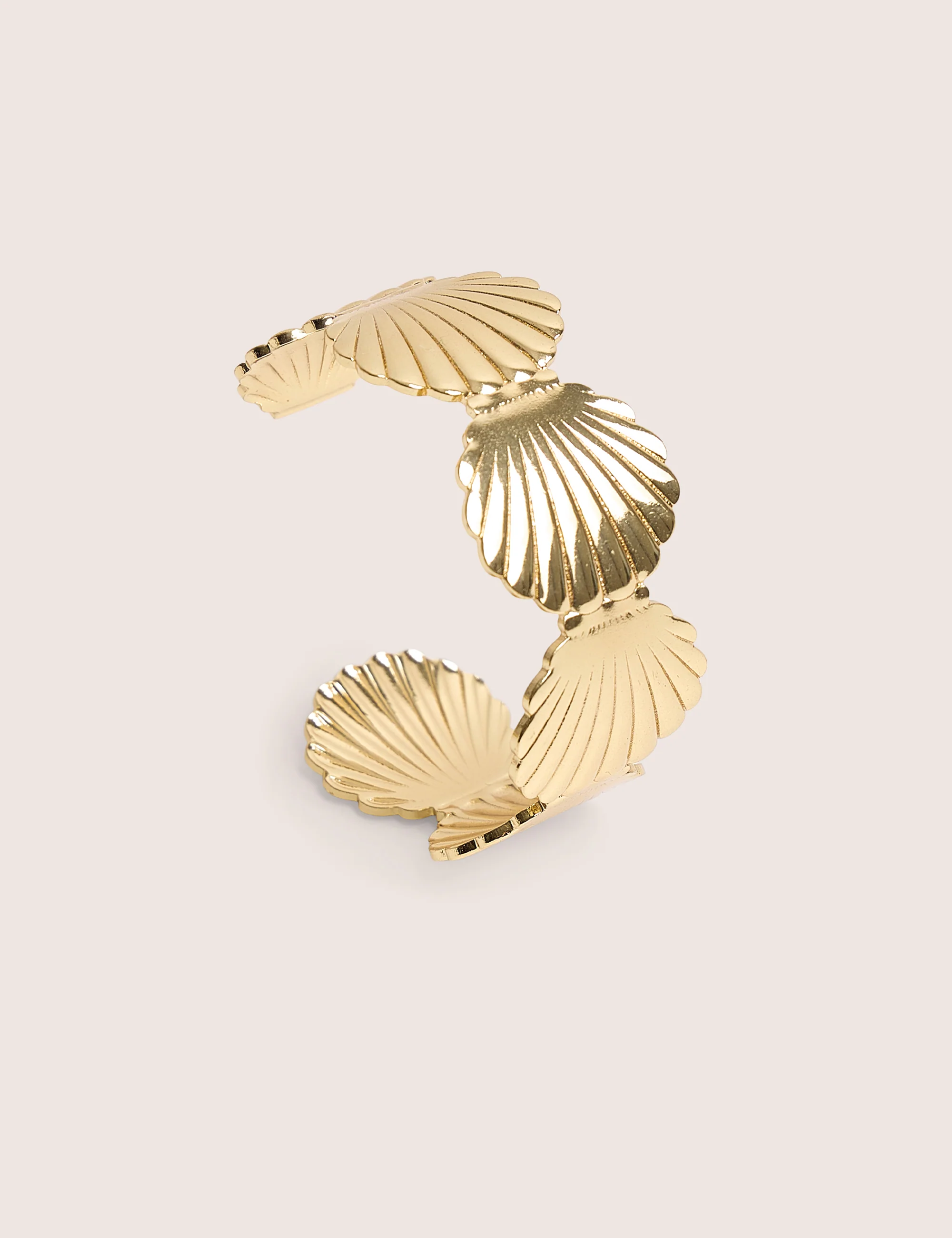 Public Desire Layered Shell Cuff in Gold