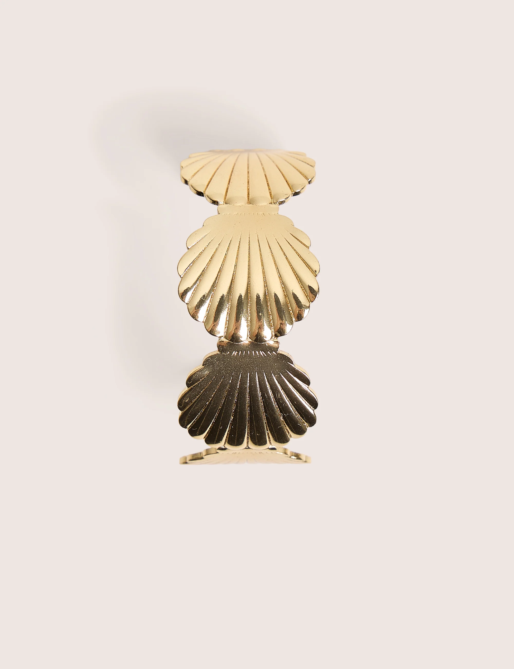Public Desire Layered Shell Cuff in Gold - Image 2