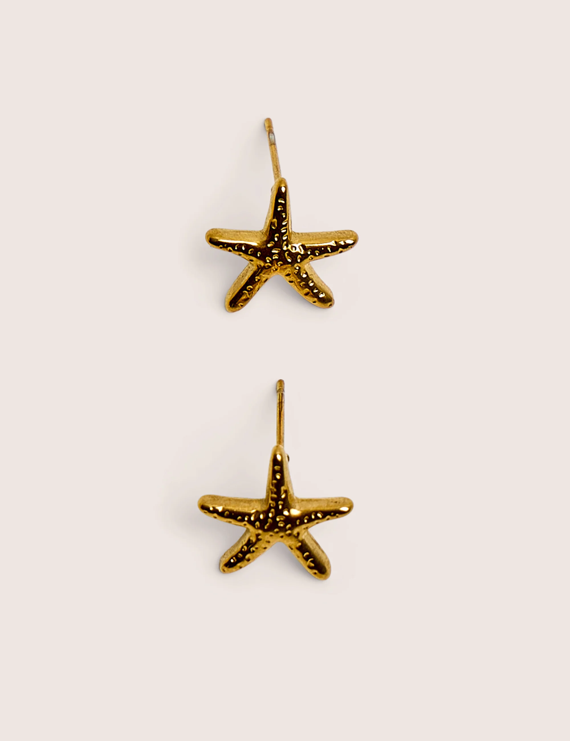 Mini Star Fish Gold Plated Stud Earrings - Image 2