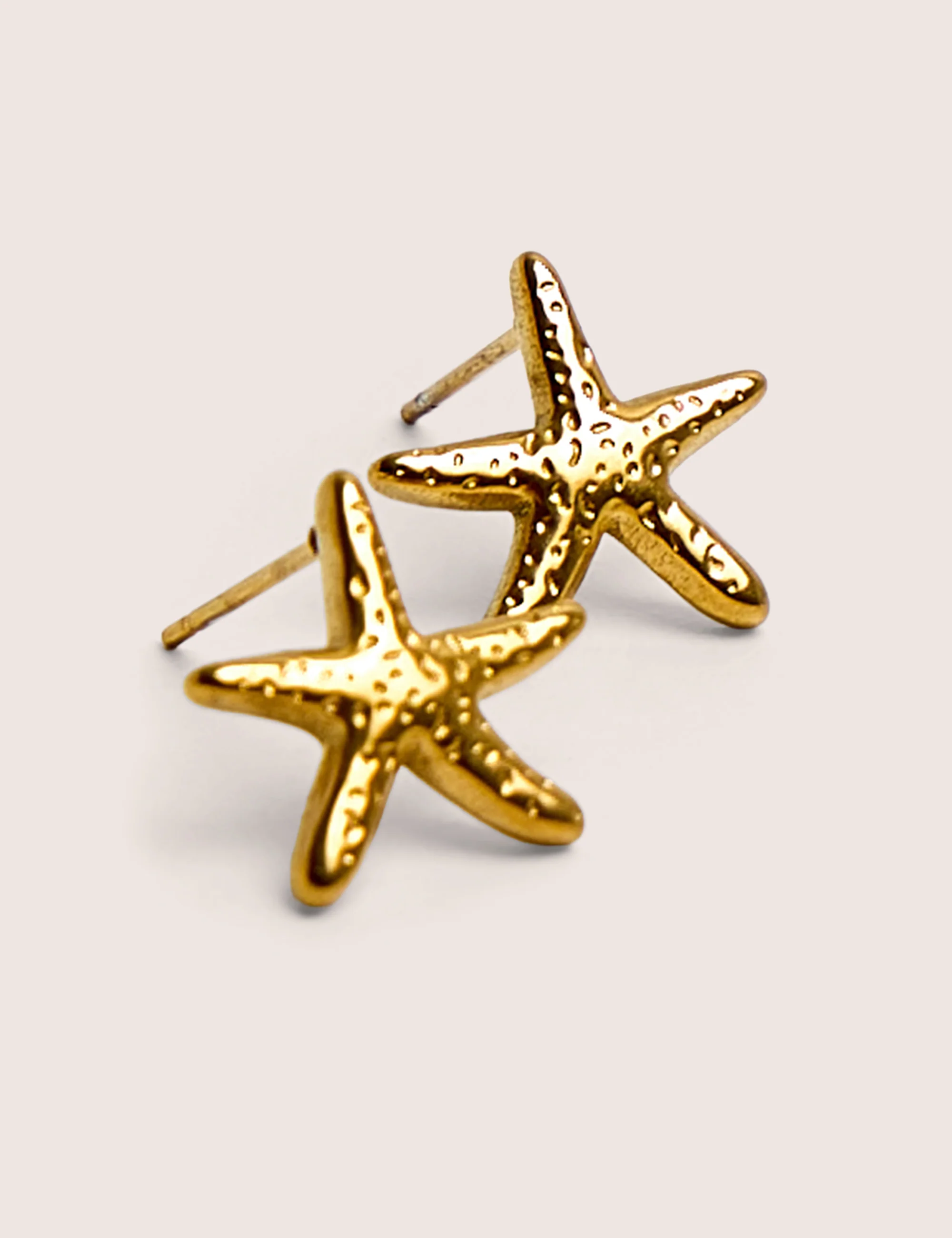 Mini Star Fish Gold Plated Stud Earrings - Image 3