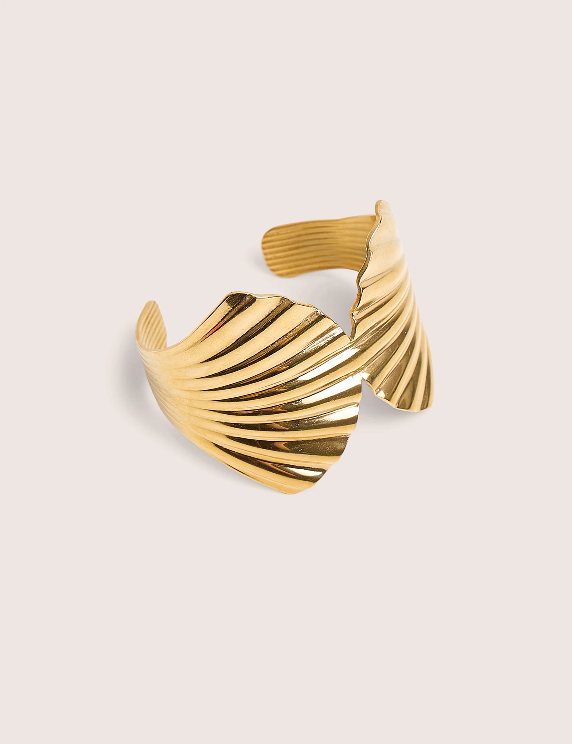 Public Desire Shell Adjustable Cuff in Gold - Image 2