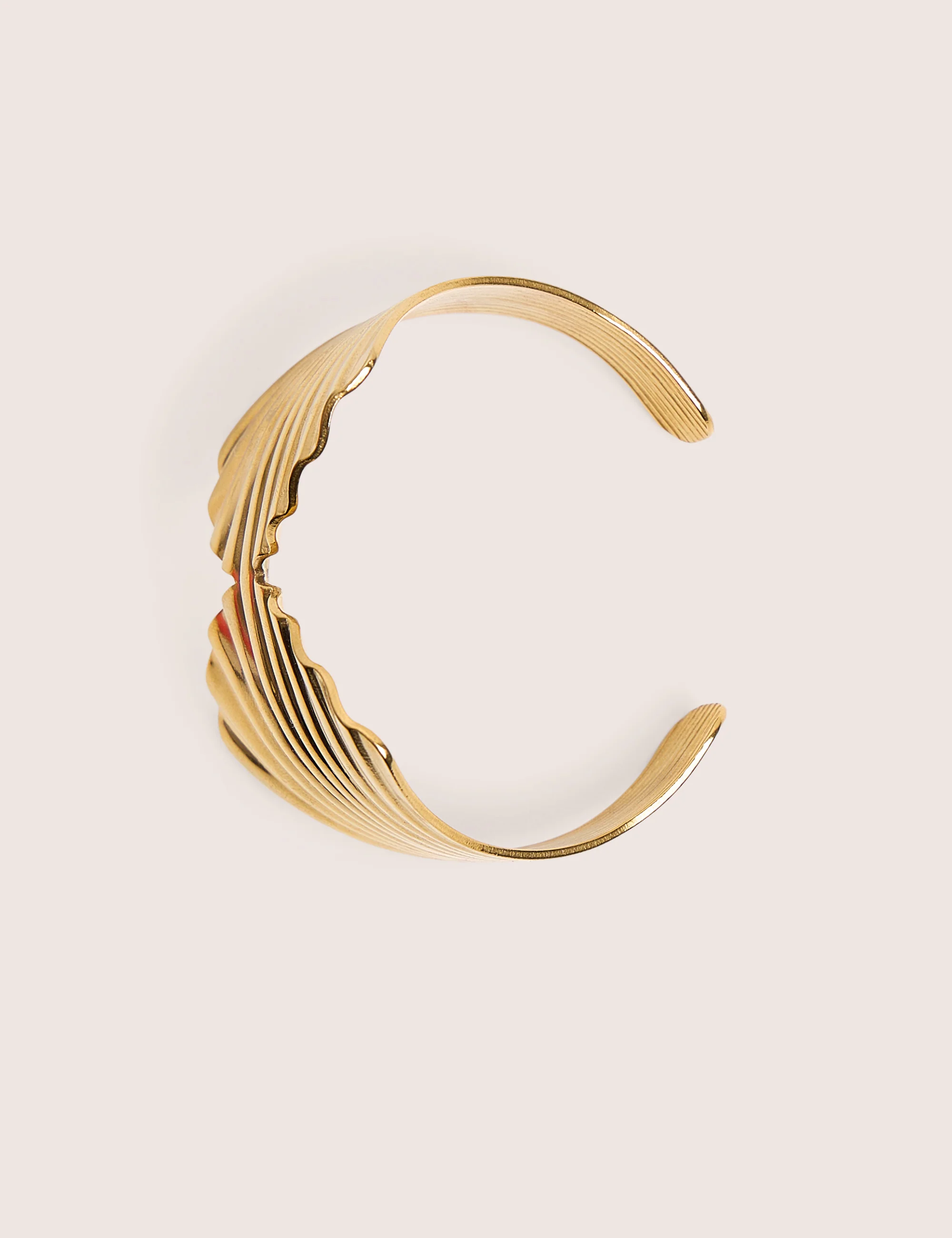 Public Desire Shell Adjustable Cuff in Gold - Image 3
