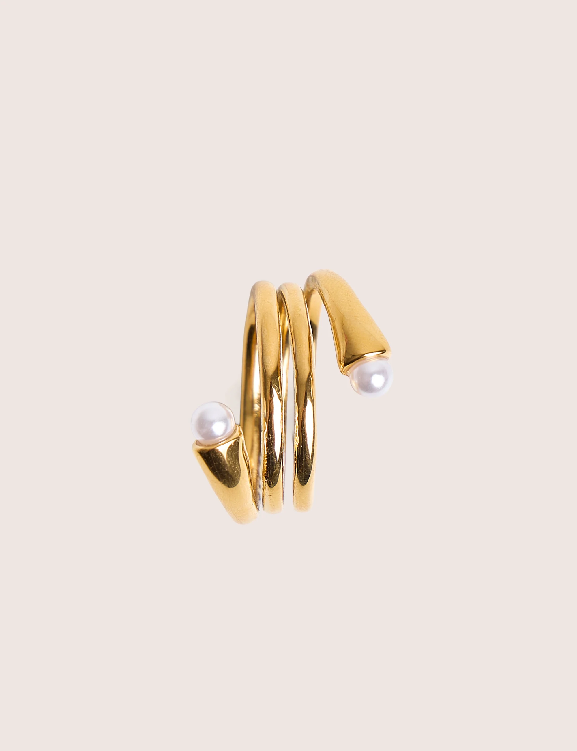 Public Desire Stacked Abstract Ring in Gold - Image 2