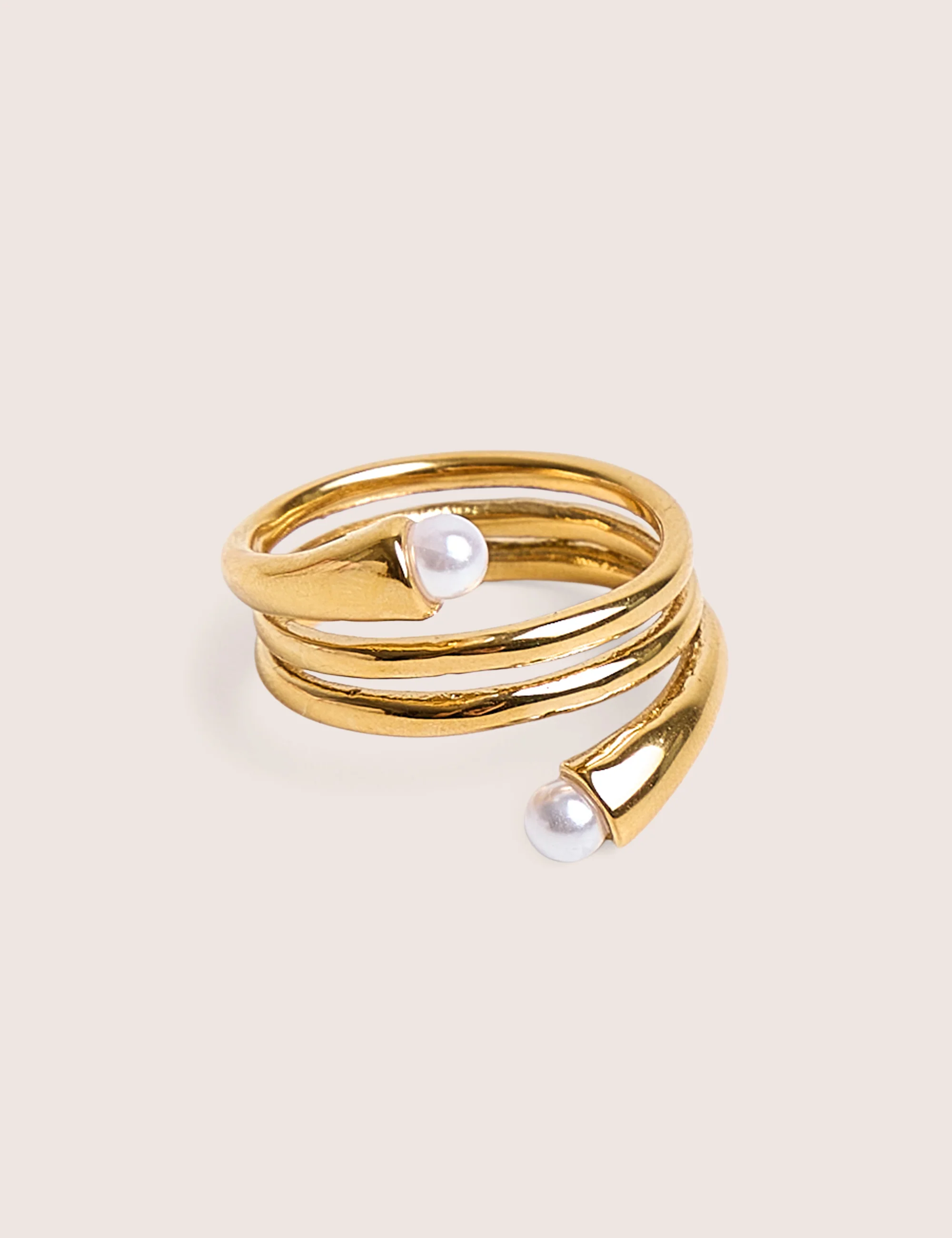 Public Desire Stacked Abstract Ring in Gold - Image 3