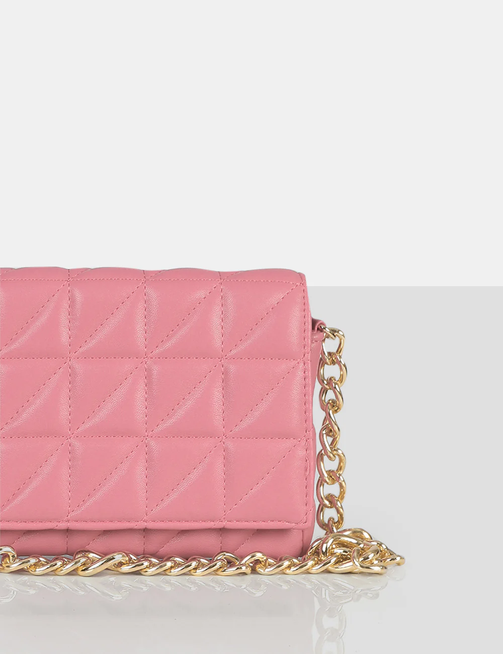 The Kahlo Pink Gold Chain Shoulder Mini Bag - Image 3